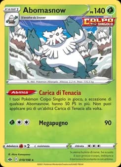 Abomasnow card in Italian