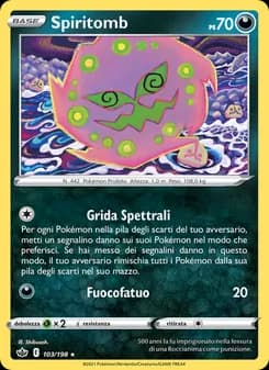 Spiritomb card in Italian