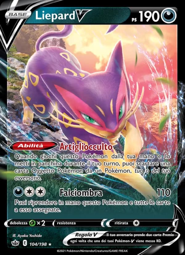 Liepard V card in Italian