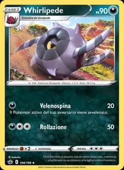 Whirlipede card in Italian