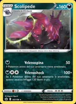 Scolipede card in Italian