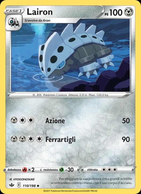 Lairon card in Italian