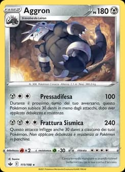 Aggron card in Italian