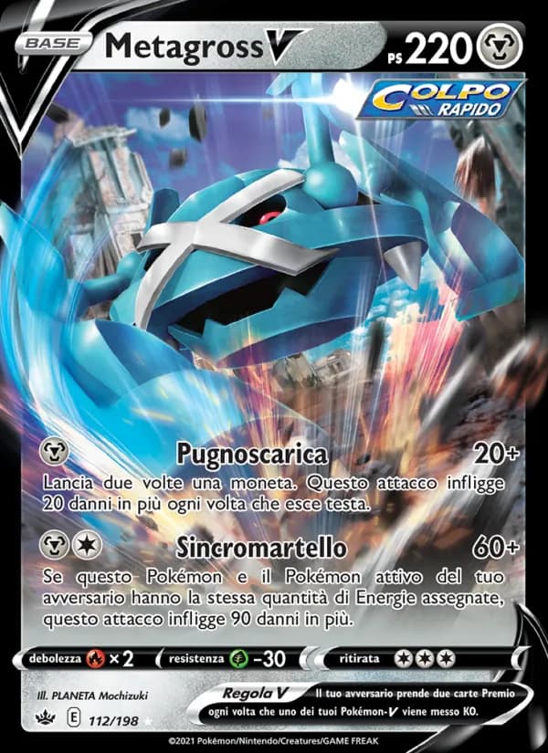 Metagross V card in Italian