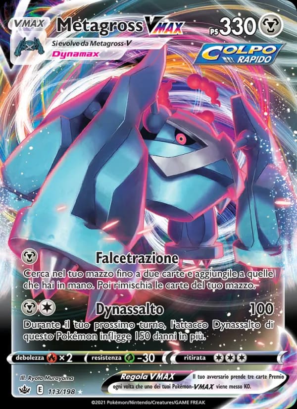 Metagross VMAX card in Italian