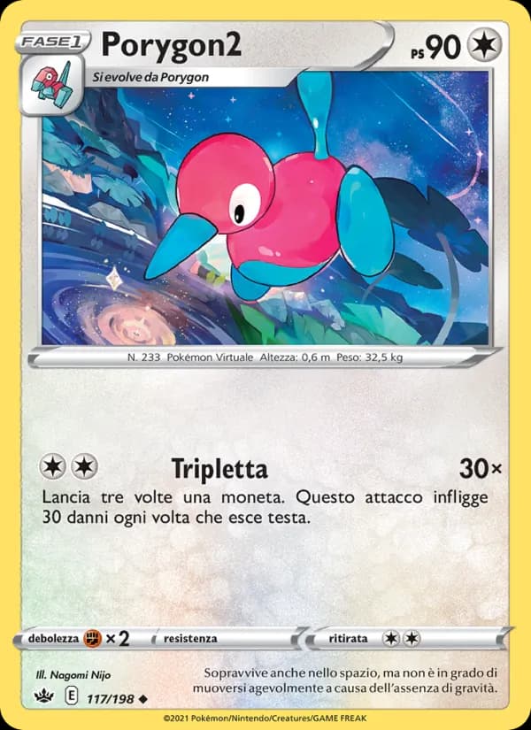 Porygon2 card in Italian