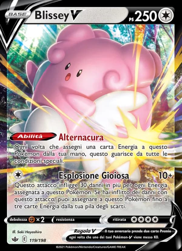 Blissey V card in Italian