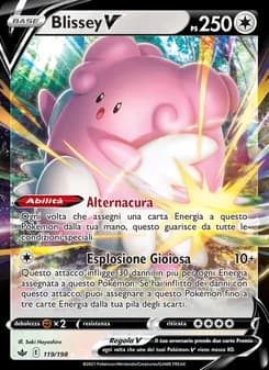 Blissey V card in Italian