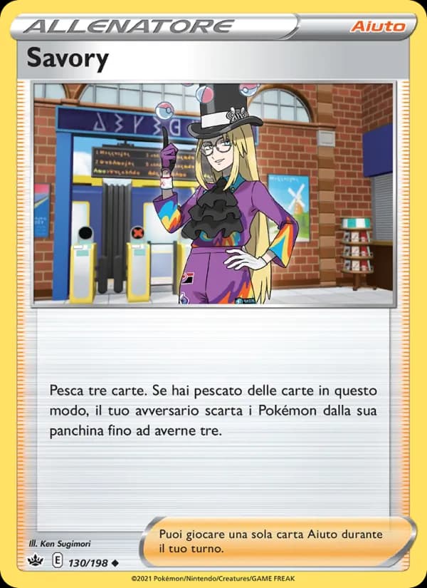Savory card in Italian