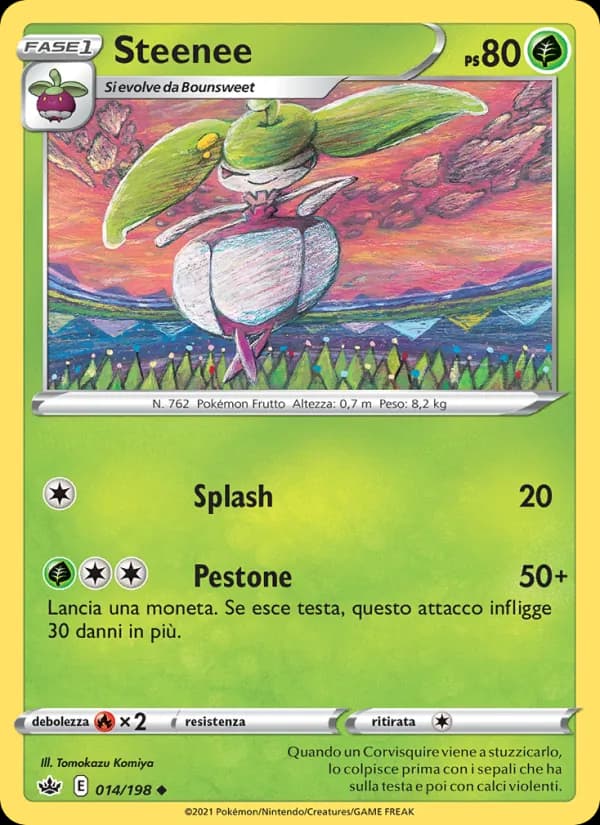 Steenee card in Italian