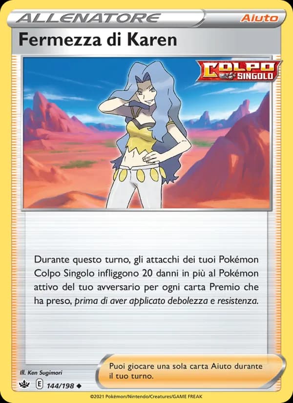 Fermezza di Karen card in Italian