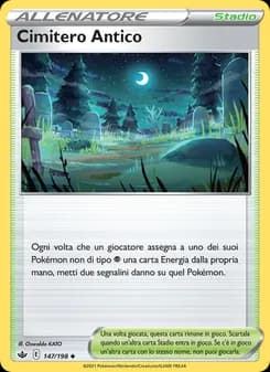 Cimitero Antico card in Italian