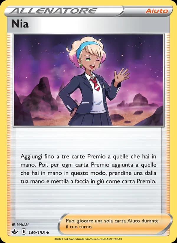 Nia card in Italian