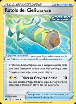 Rotolo dei Cieli Colpo Rapido card in Italian