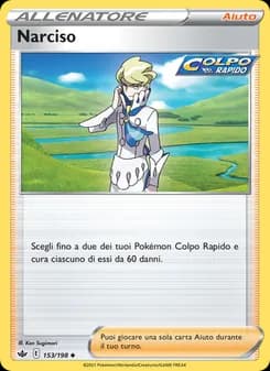 Narciso card in Italian