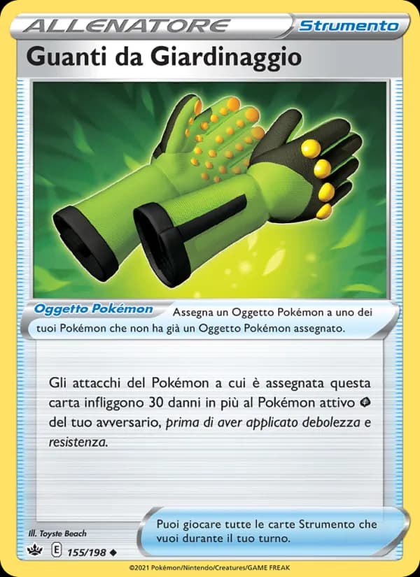 Guanti da Giardinaggio card in Italian