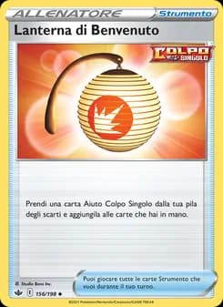 Lanterna di Benvenuto card in Italian