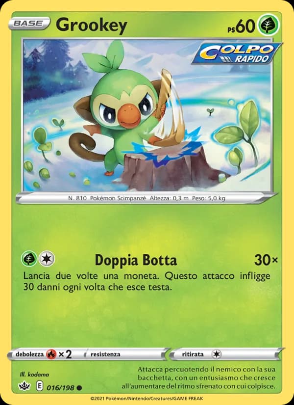 Grookey card in Italian