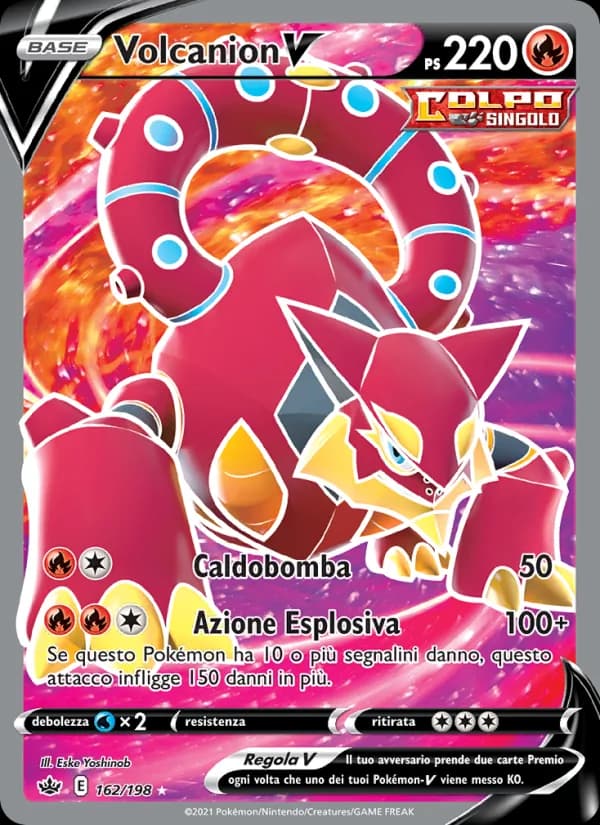 Volcanion V card in Italian