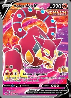Volcanion V card in Italian