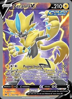 Zeraora V card in Italian
