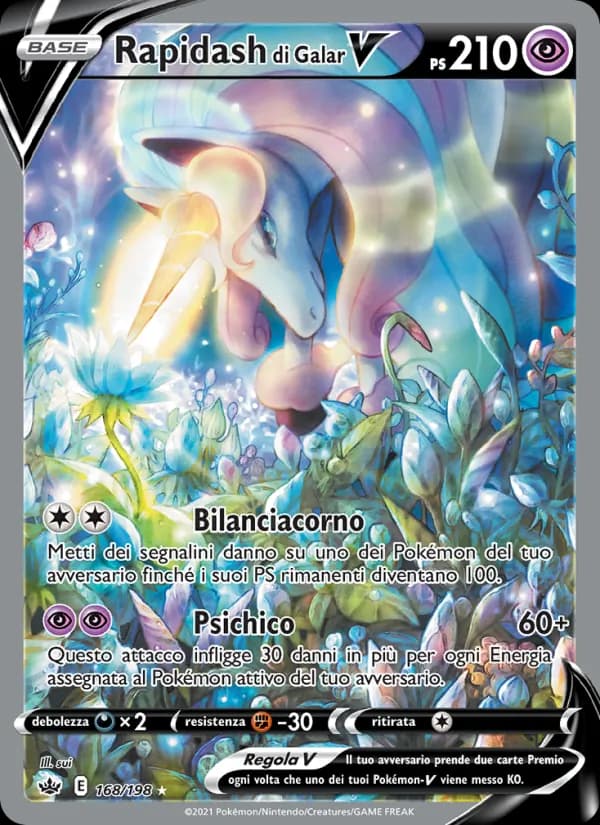Rapidash di Galar V card in Italian