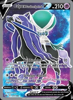 Calyrex Cavaliere Spettrale V card in Italian