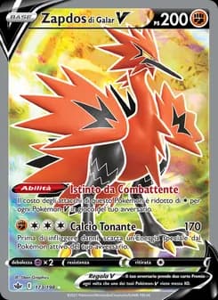 Zapdos di Galar V card in Italian
