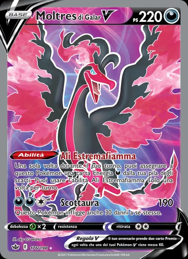 Moltres di Galar V card in Italian