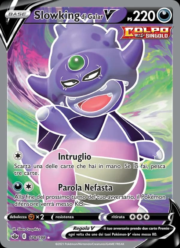 Slowking di Galar V card in Italian