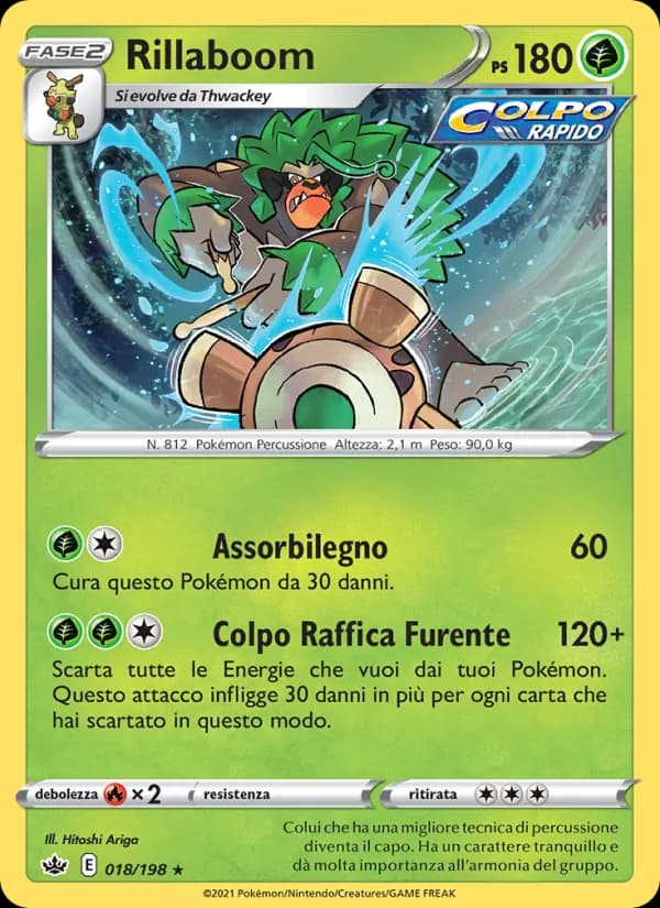 Rillaboom card in Italian