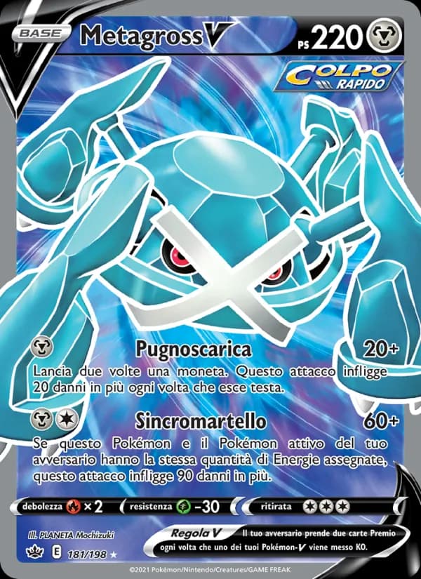 Metagross V card in Italian