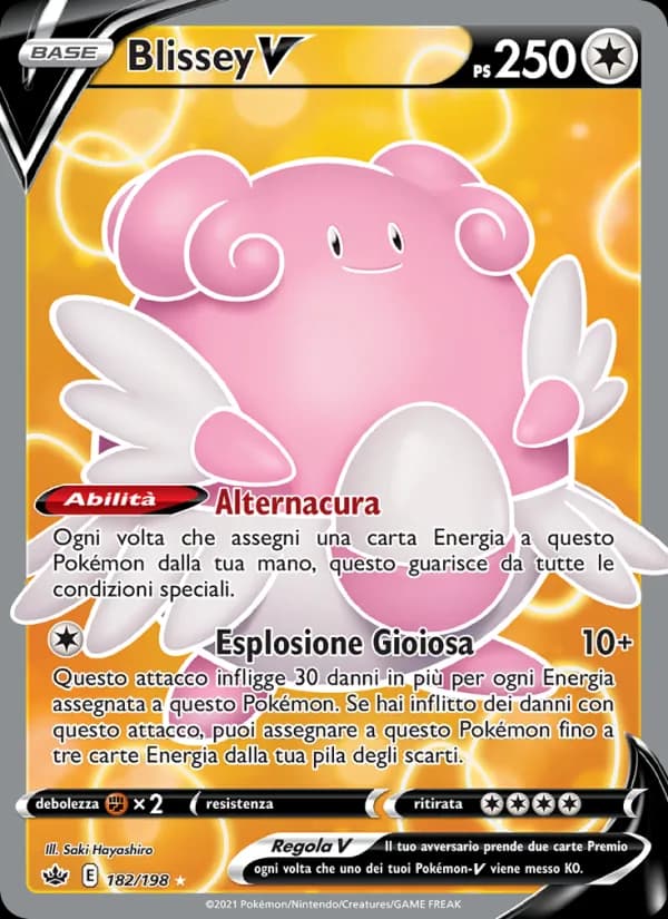Blissey V card in Italian