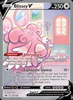 Blissey V card in Italian