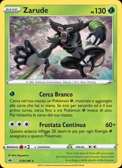 Zarude card in Italian