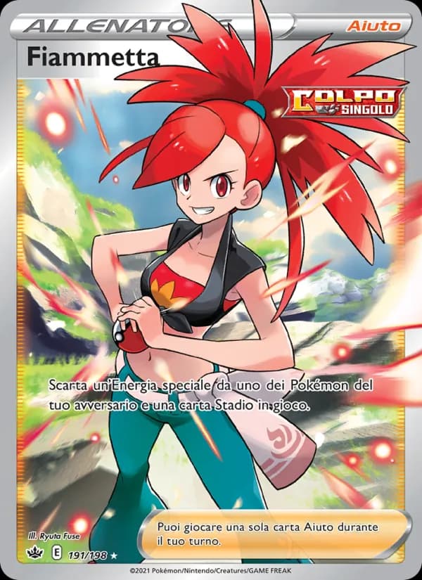 Fiammetta card in Italian