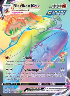 Blaziken VMAX card in Italian