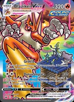Blaziken VMAX card in Italian