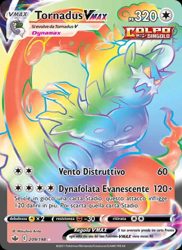 Tornadus VMAX card in Italian