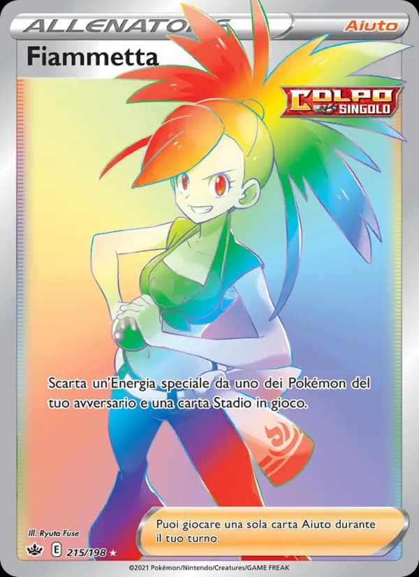 Fiammetta card in Italian