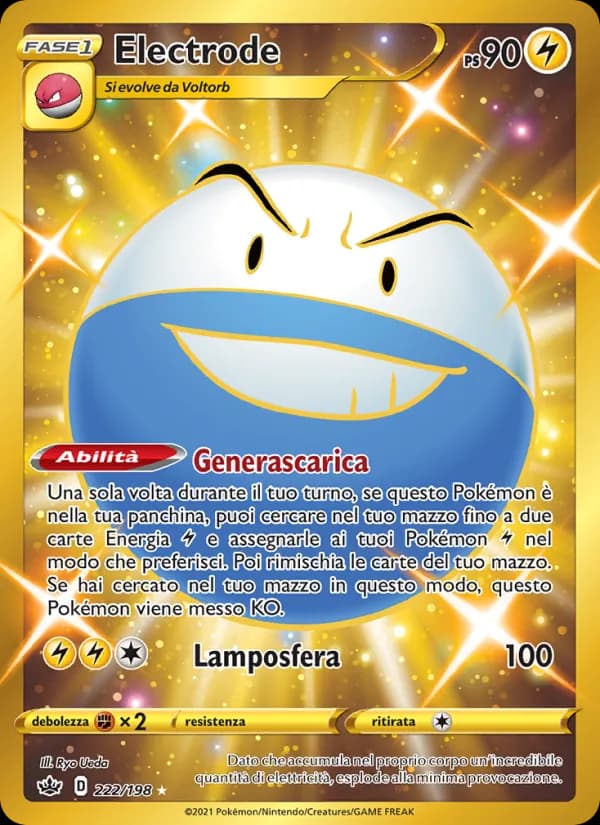 Electrode card in Italian