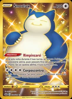 Snorlax card in Italian