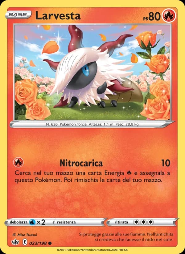 Larvesta card in Italian