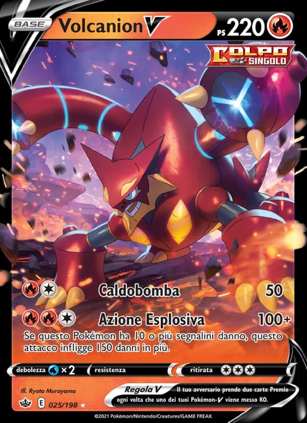 Volcanion V card in Italian