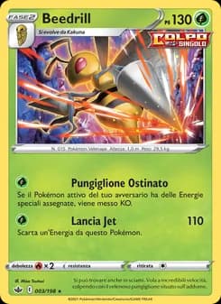 Beedrill card in Italian