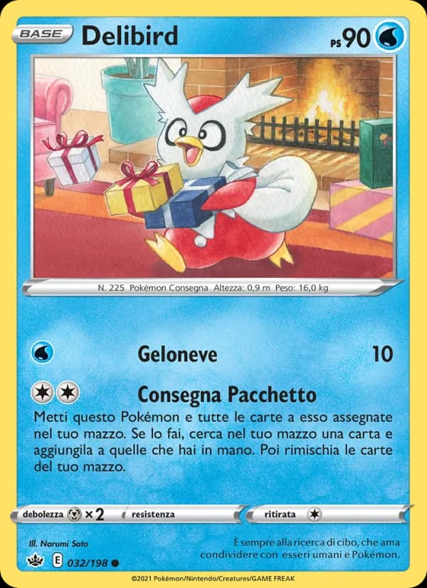 Delibird card in Italian