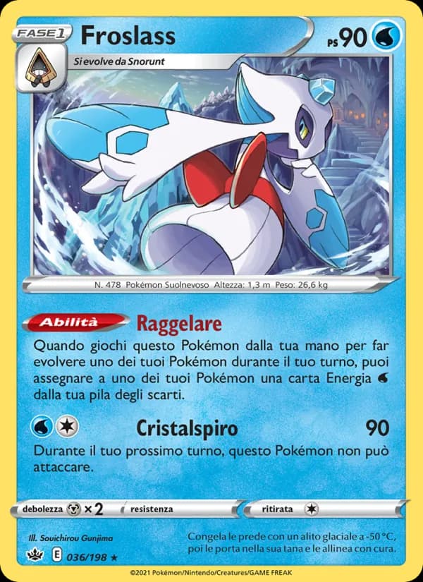 Froslass card in Italian