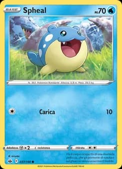 Spheal card in Italian