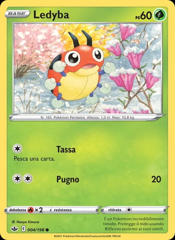 Ledyba card in Italian