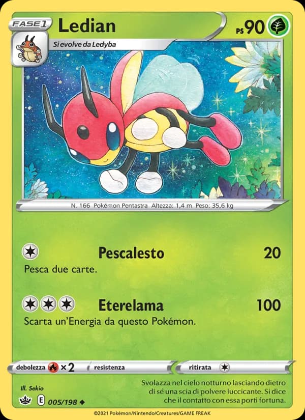 Ledian card in Italian